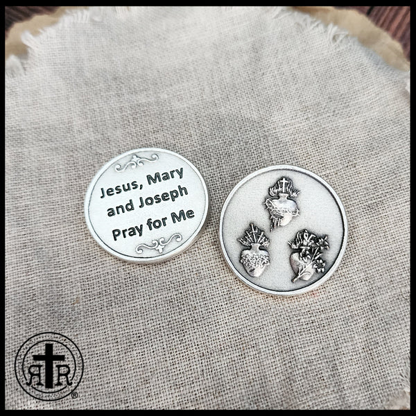 Sacred Hearts Pocket Token - Keeping your Faith