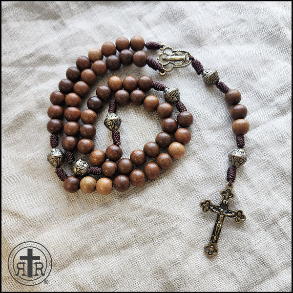 Large one of a kind Hand Crafted Rosary buying Made With Sandalwood and Howlite