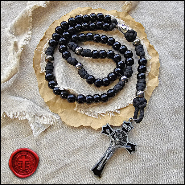 Mini discount handmade rosary with mini purse hol