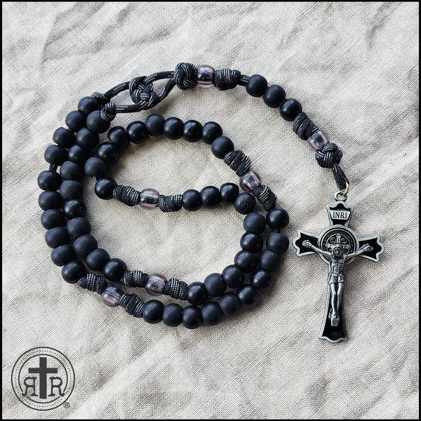 Rugged Rosaries - Black Paracord Rosary for Catholic Men - Handmade -  Rugged Rosaries®