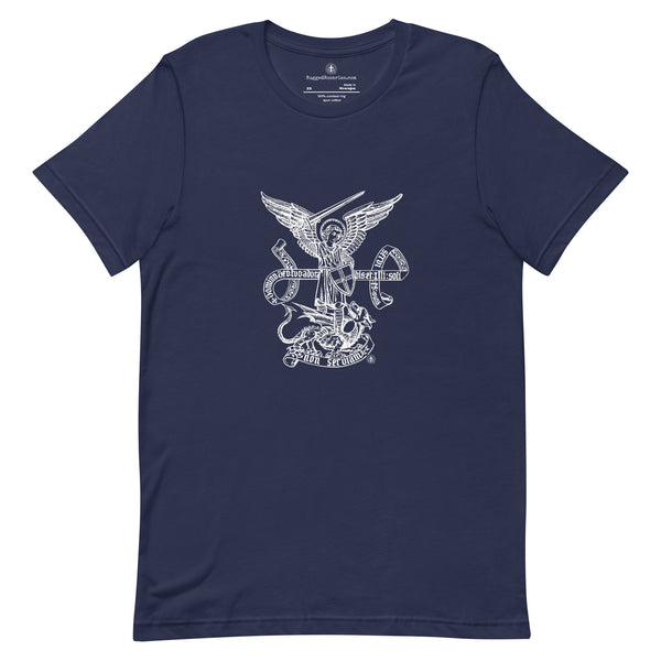 St. Michael Old World T-Shirt - Catholic Faith T-shirt - Rugged  