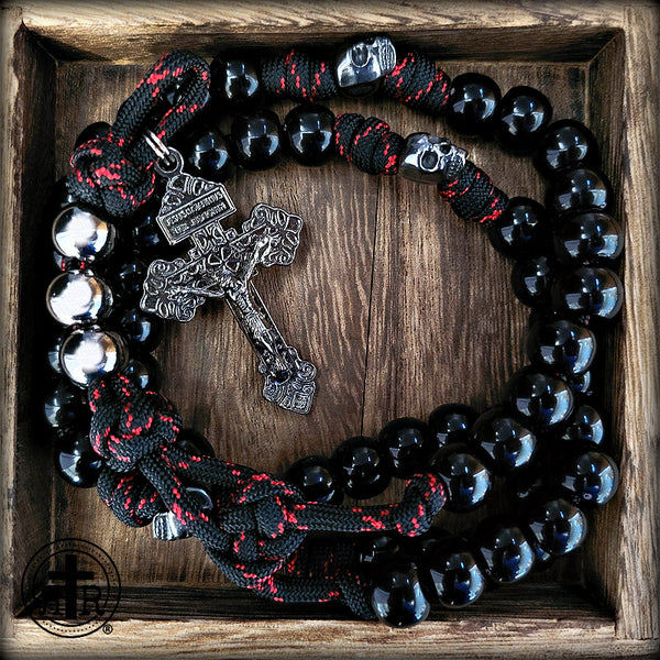 Skull Paracord Rosary - Memento Mori Skull Rosaries - Rugged Rosaries®