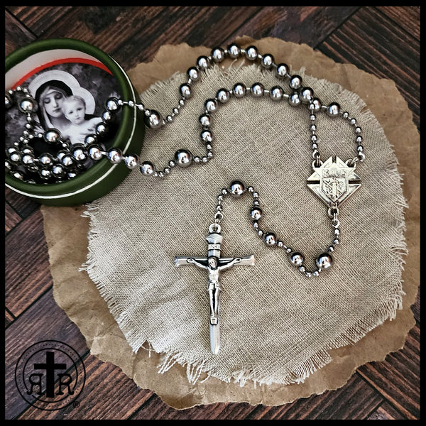 Knights of Columbus® WWI Battle Beads Rosary in Silver