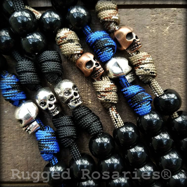 New Trendy Men's Red Wood Skull Bracelet Blue White - Temu