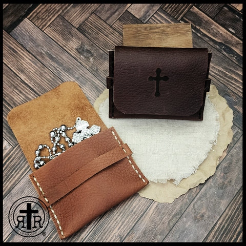 Leather Rosary Pouches - Rugged Genuine Leather from OréMoose