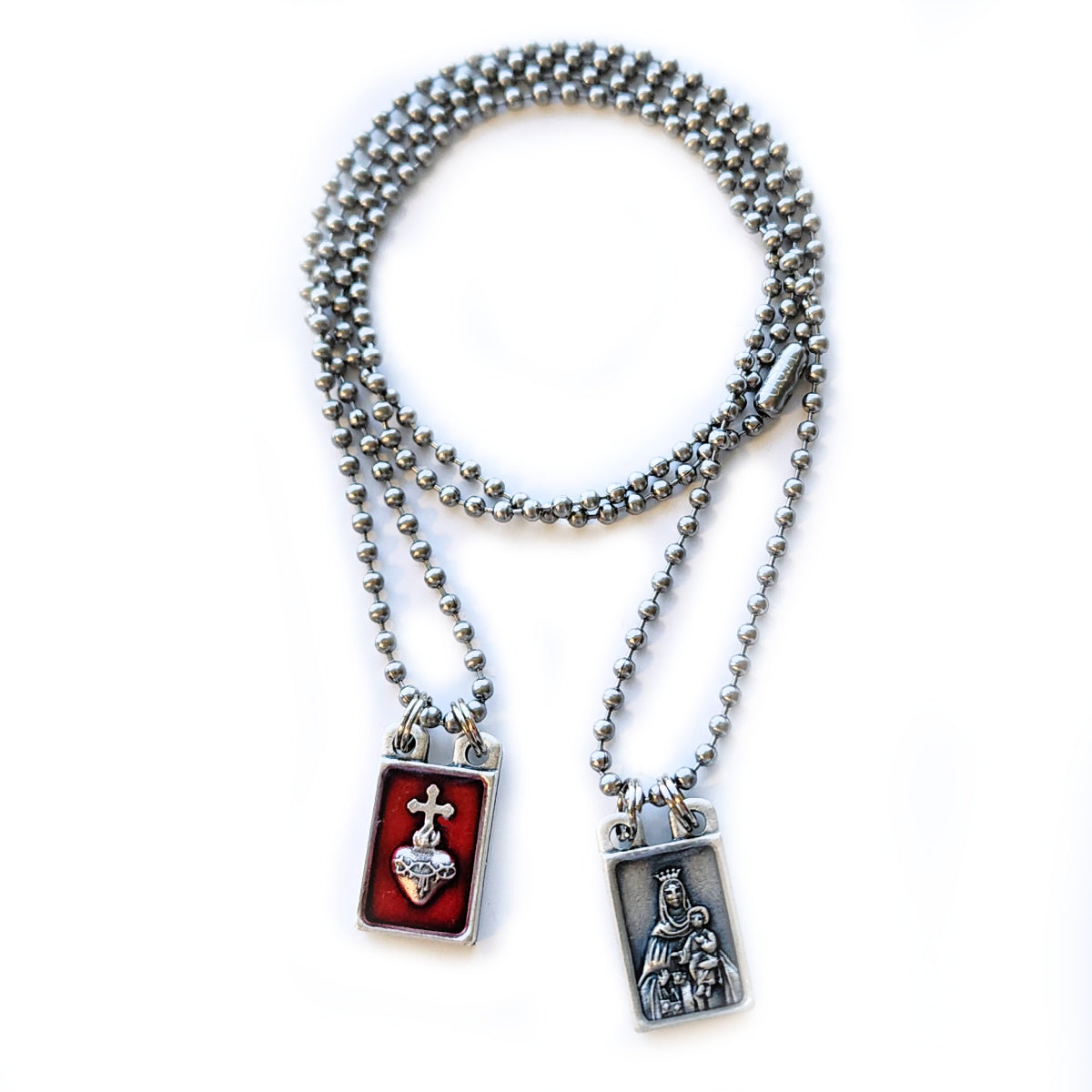 Scapular Accessory Catholic Scapular with Brown Wool Inserts from Rugged Rosary - Rugged ...