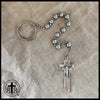 WWI Battle Beads - One Decade Irish Penal Rosary with large Keyring