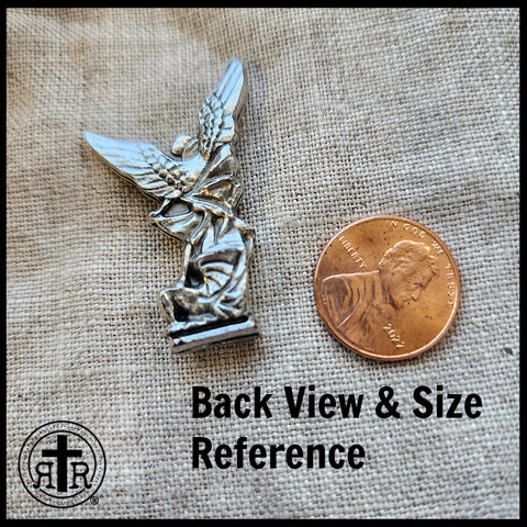 Saint Michael Silver Figurine Pocket Token