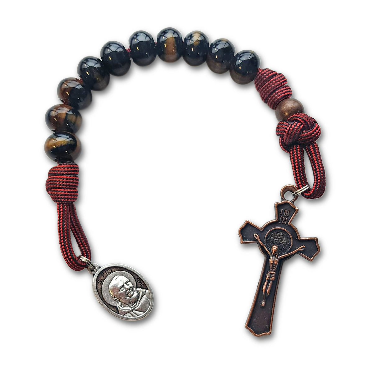Padre Pio Pocket Rosary - "Pray, hope, and don't worry."