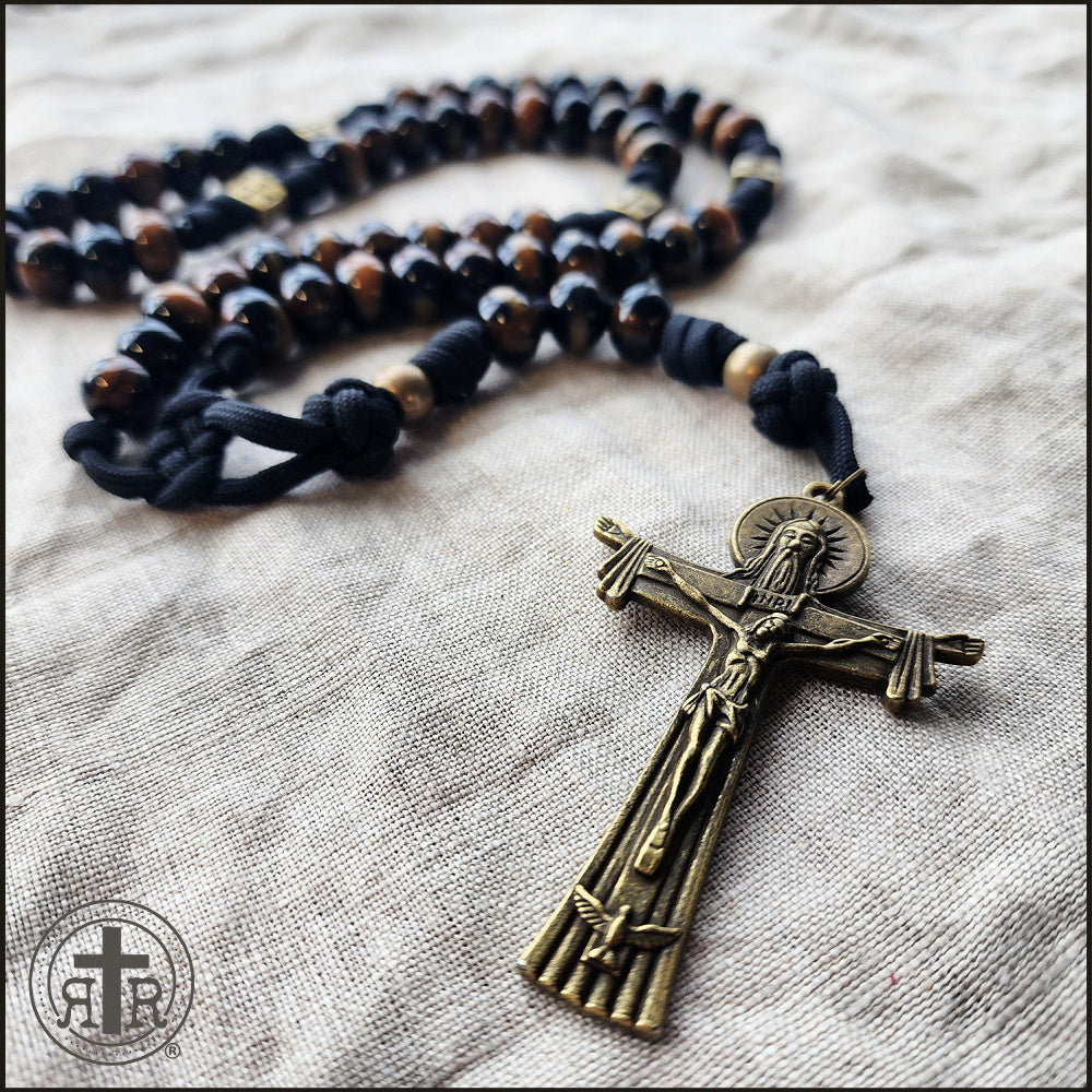 Trappist Rosary - Brown Traditional Rugged Rosary