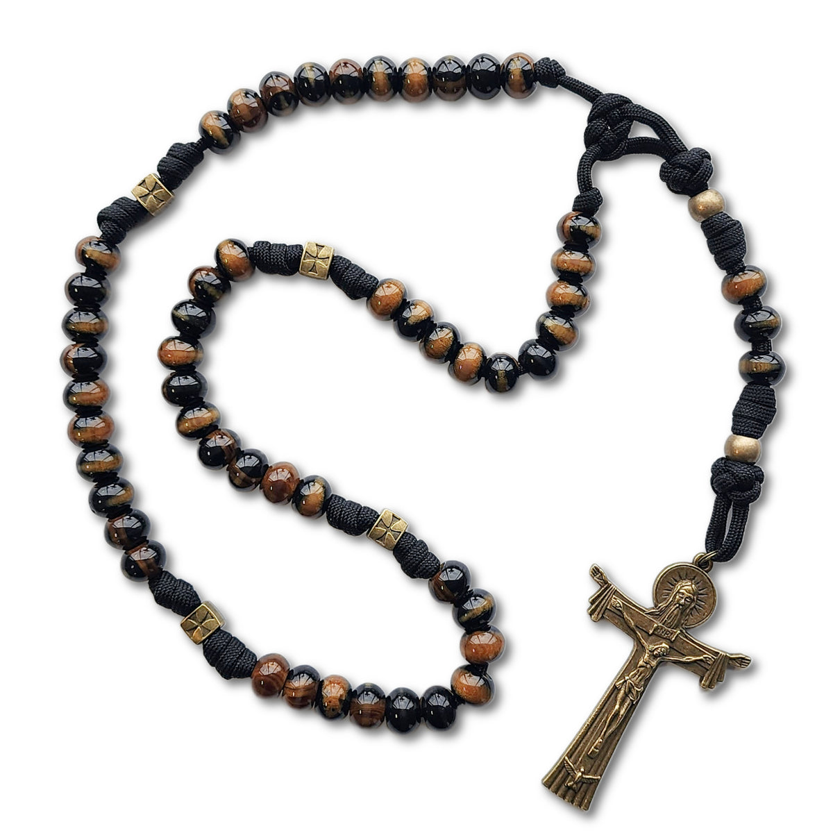 Trappist Rosary - Brown Traditional Rugged Rosary