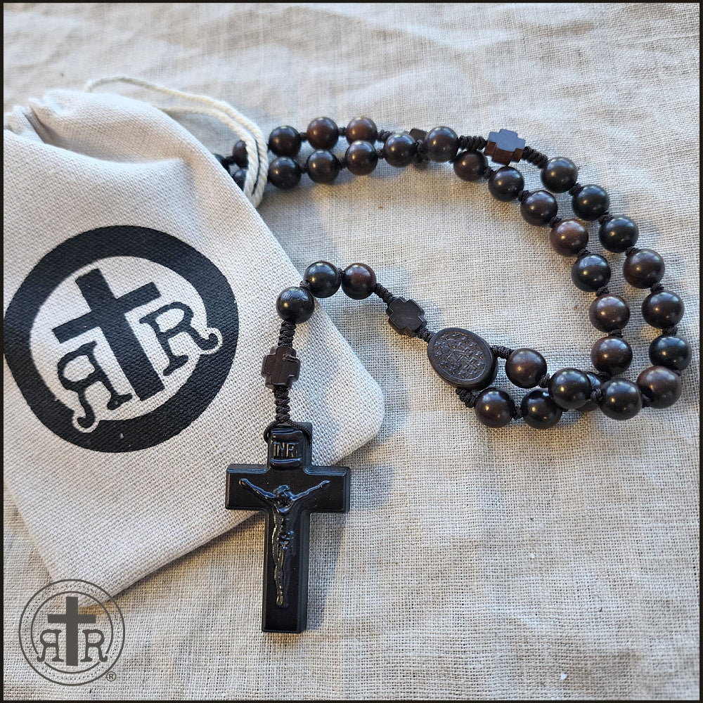 Cross Bead Wooden Rosary