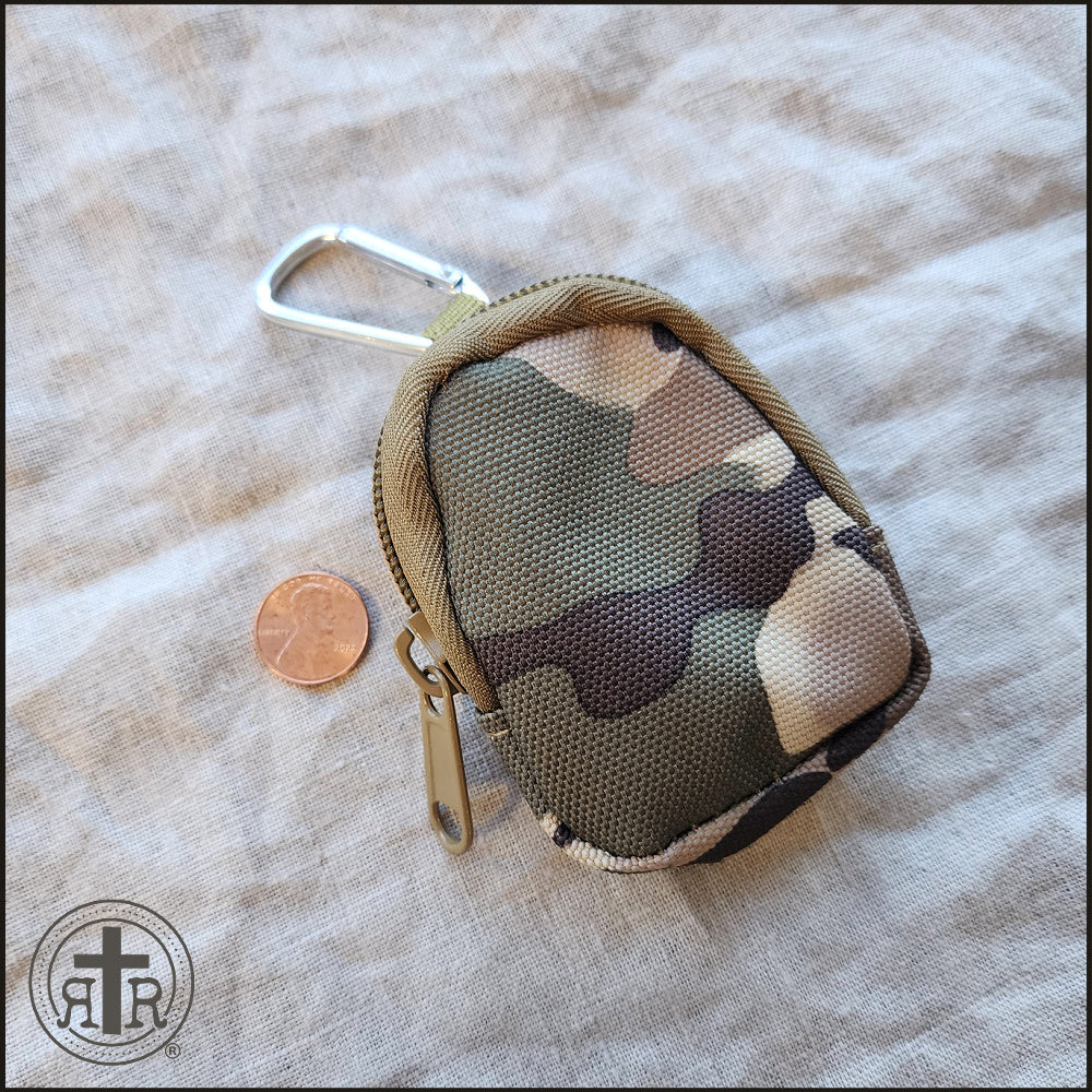 Carabiner Rosary Pouch - Rugged Pouch for Smaller Rosaries