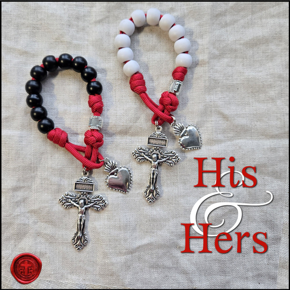 2025 Valentine&#39;s Pocket Rosary - Catholic Gifts for Him and Her