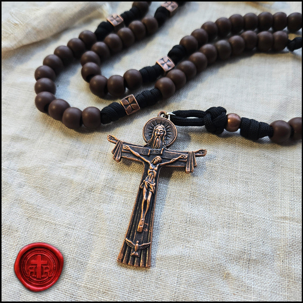 Trappist Rosary - Brown Traditional Rugged Rosary