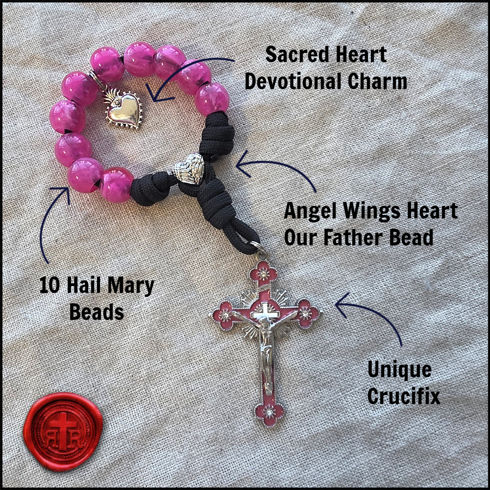 2026 Valentine's Pocket Rosary - Catholic Gifts for Him and Her