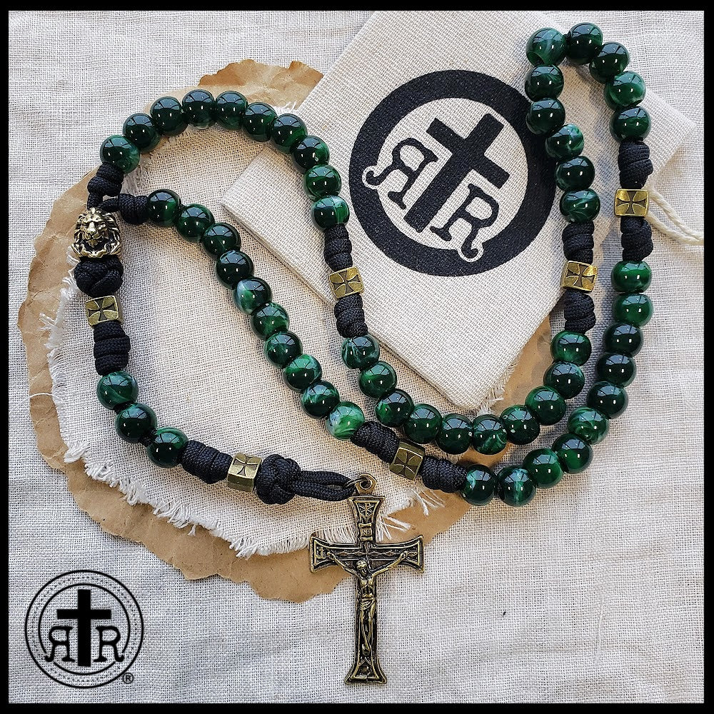 King of Kings Rosary - Beautiful Lion Accent Bead - Strong, Powerful, Rugged