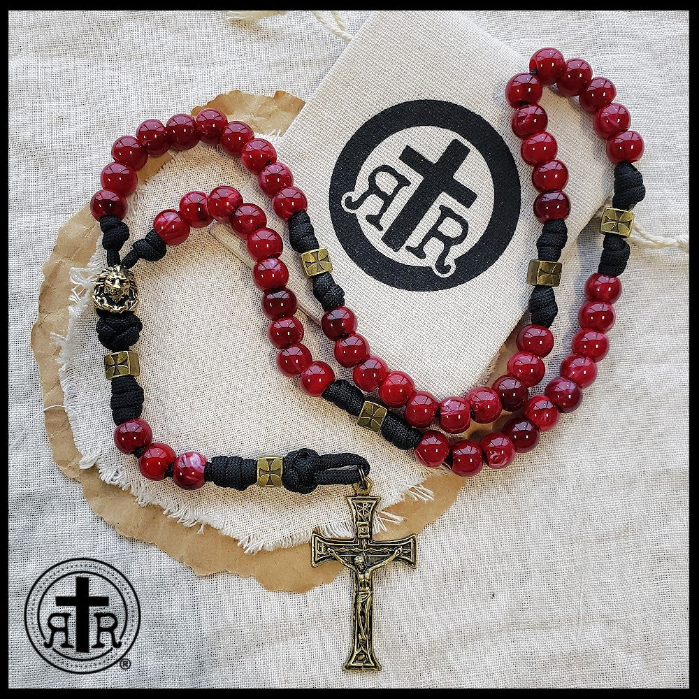 King of Kings Rosary - Beautiful Lion Accent Bead - Strong, Powerful, Rugged
