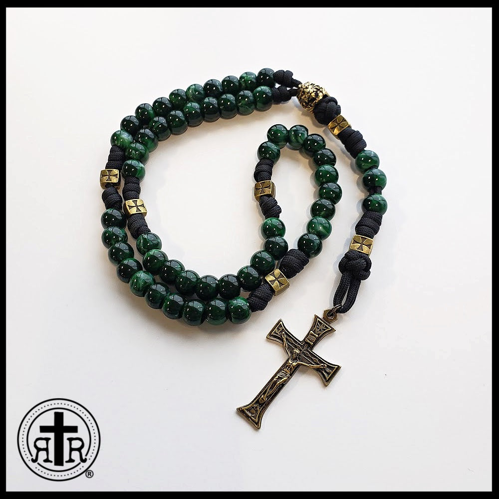 King of Kings Rosary - Beautiful Lion Accent Bead - Strong, Powerful, Rugged