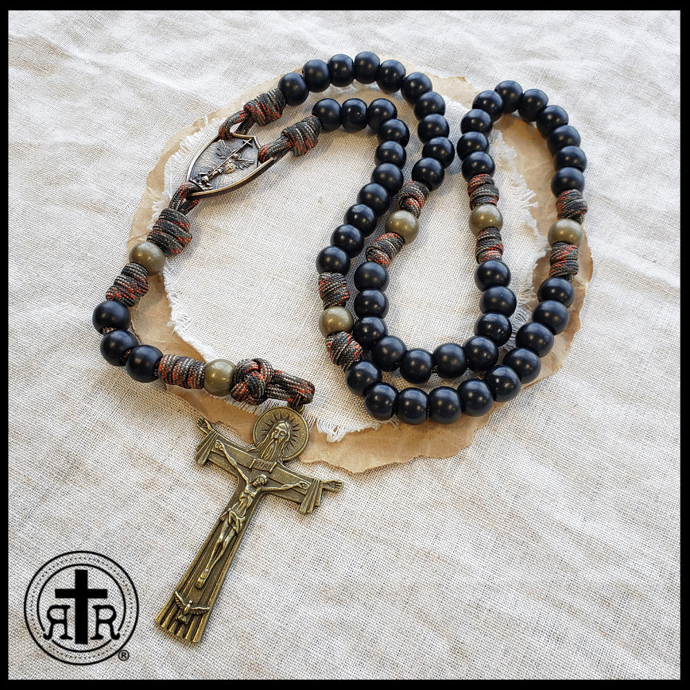 Soldier's Paracord Combat Rosary - Strong, unbreakable Military Style.