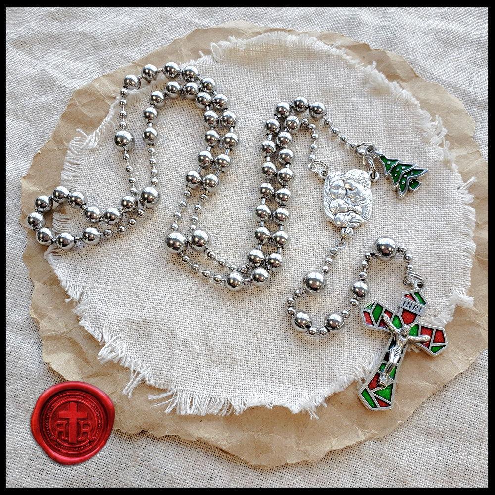 Christmas Cathedral Rosary - Beautiful and Unique