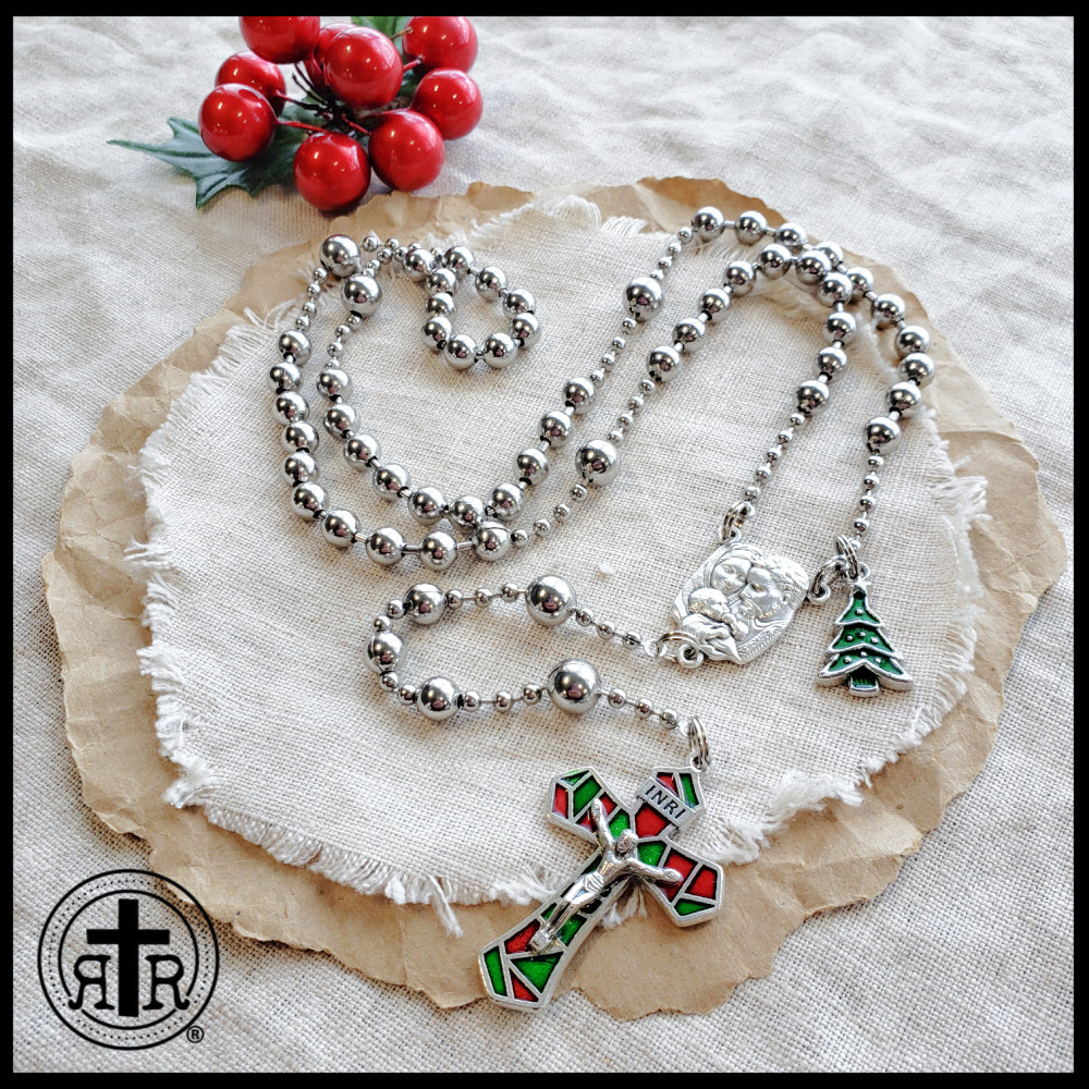 Christmas Cathedral Rosary - Beautiful and Unique