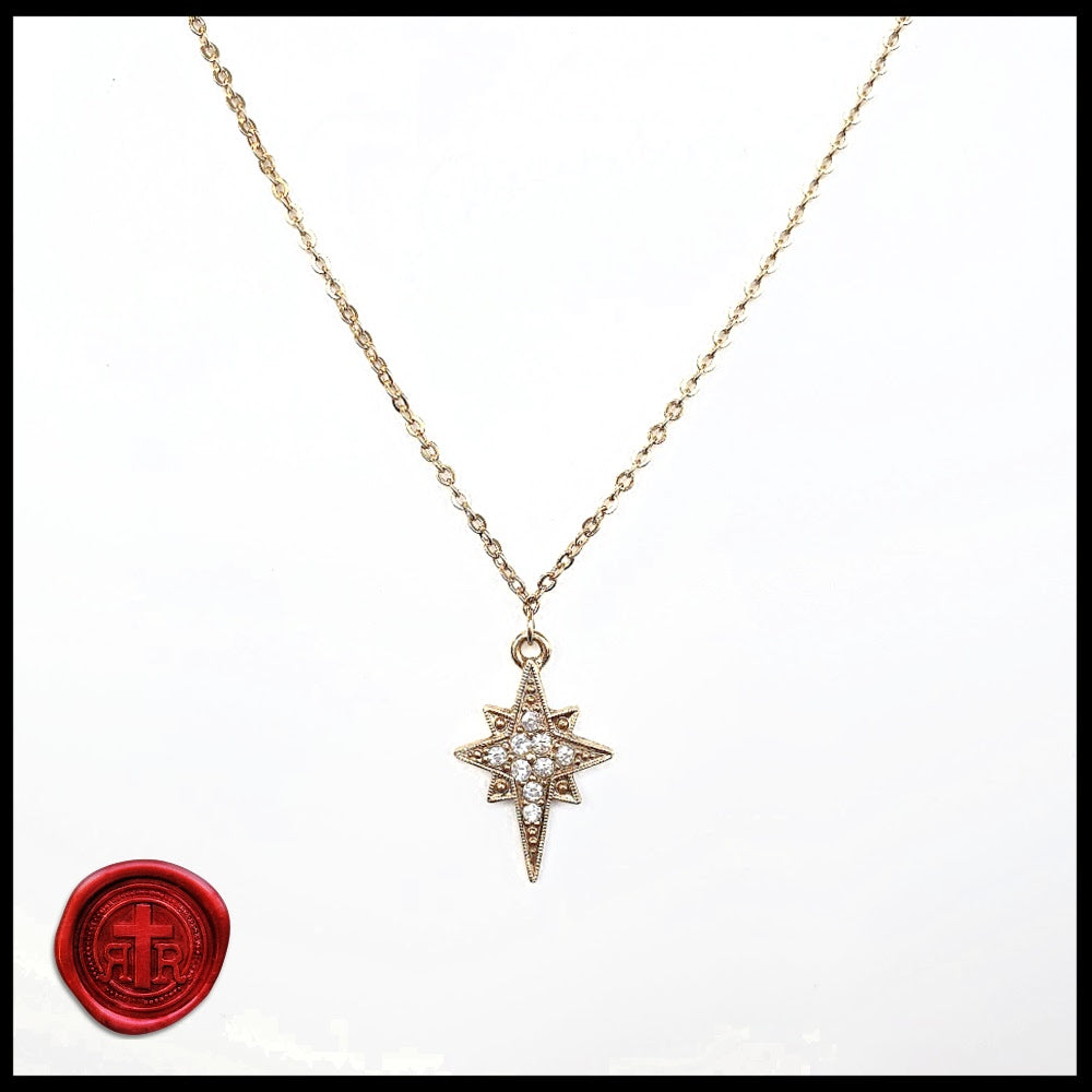 Mesmerizing Vintage Inspired- Star of Bethlehem Necklace