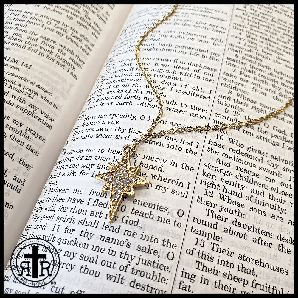 Mesmerizing Vintage Inspired- Star of Bethlehem Necklace