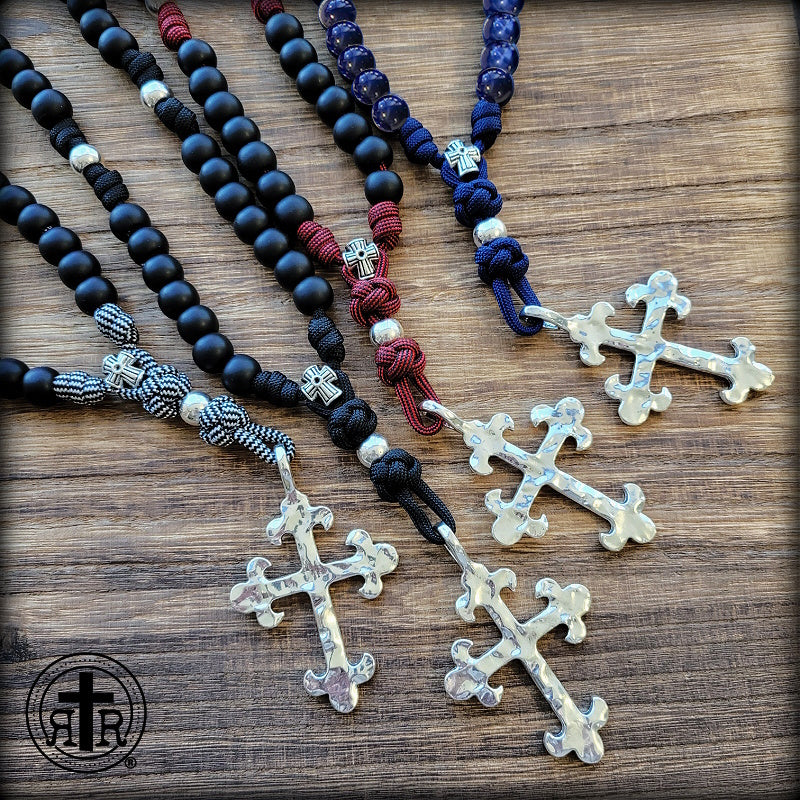 Aglican Rosary - Jesus Prayer - Jesus Prayer Beads - Paracord Episcopal Prayer Beads - Rugged Rosaries - Jesus Rosary