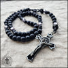 Black Monk Rosary - Strong Unbreakable Paracord Rosary
