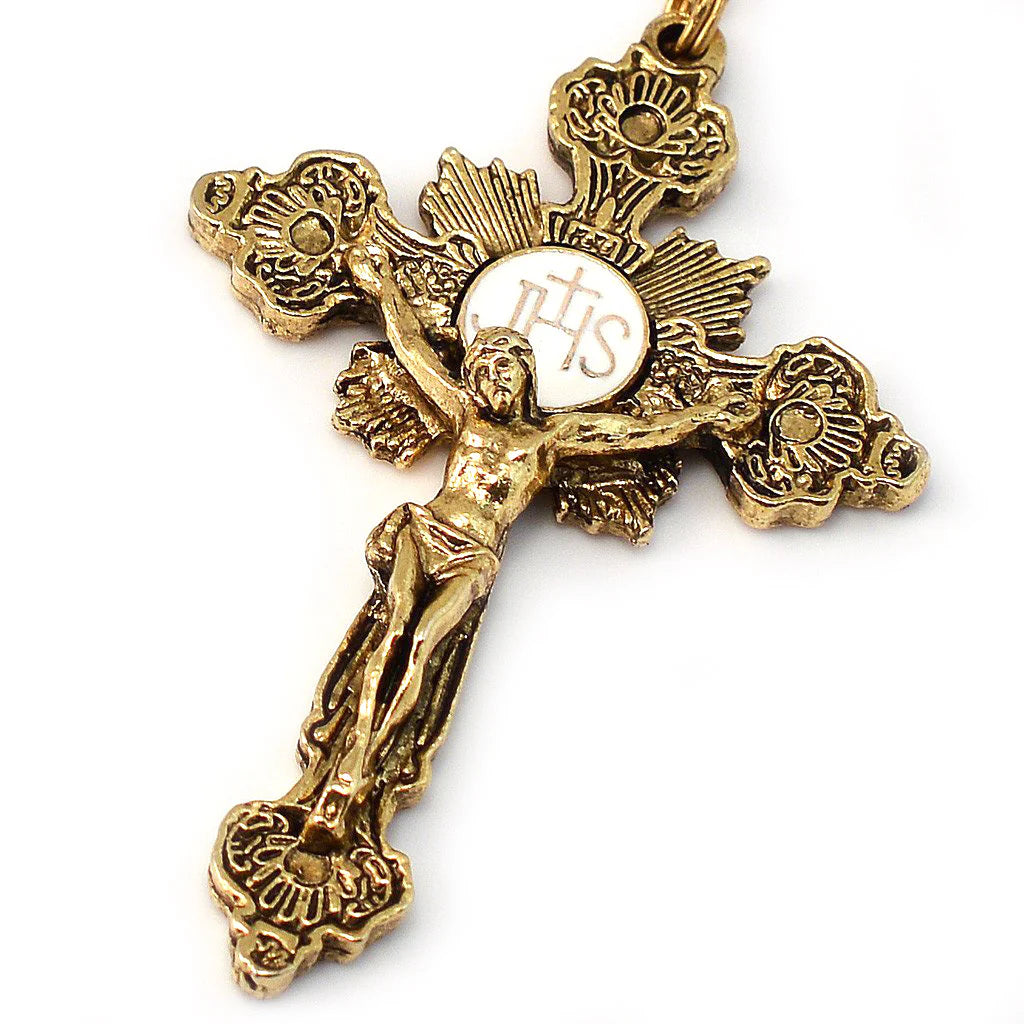 Handcrafted Aurora Borealis Rosary from Ghirelli of Italy