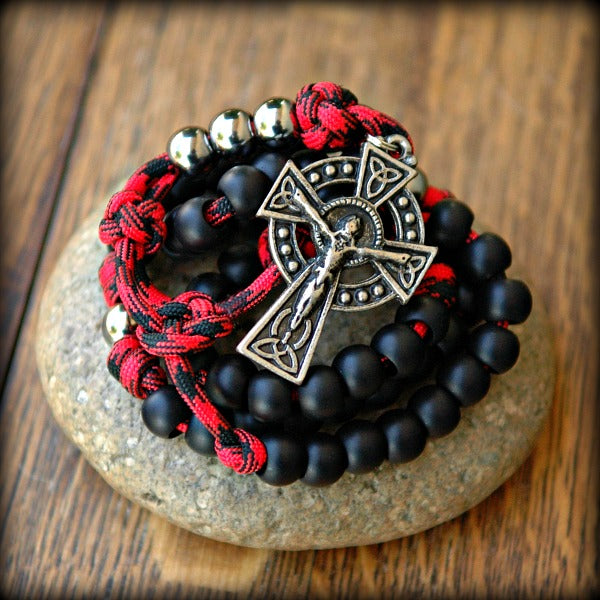 z- Custom Irish Firefighter Rosary for Don C.