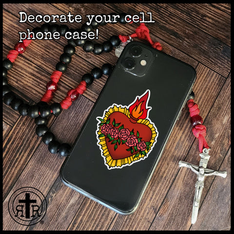 Catholic Rosary Quote Sticker, Catholic Sticker for Phone Case