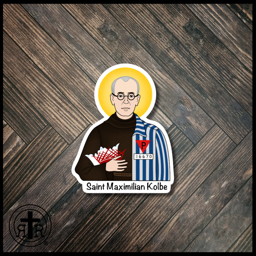 St. Maximilian Kolbe Sticker - Catholic Faith Stickers