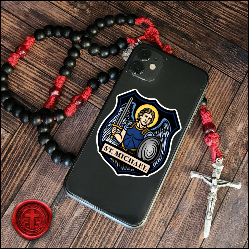 Saint Michael Shield - Catholic Faith Stickers