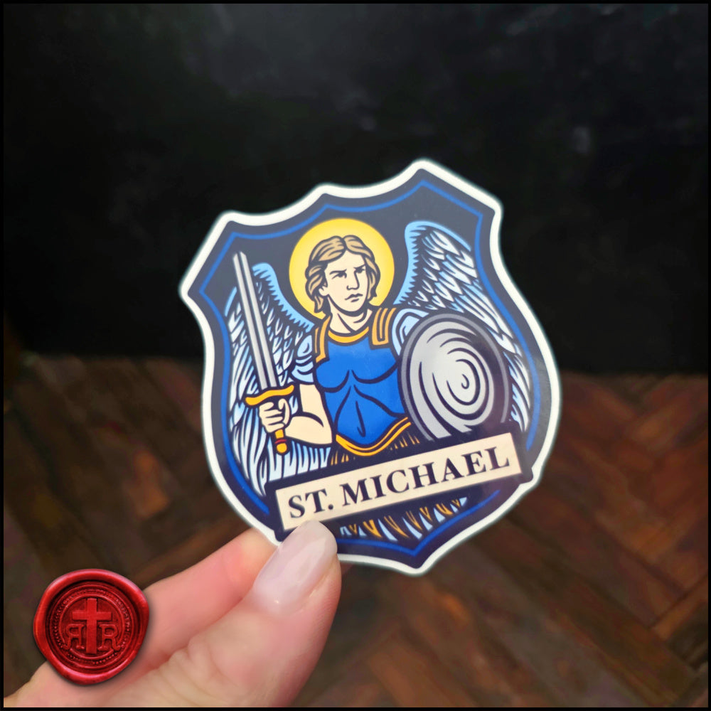 Saint Michael Shield - Catholic Faith Stickers