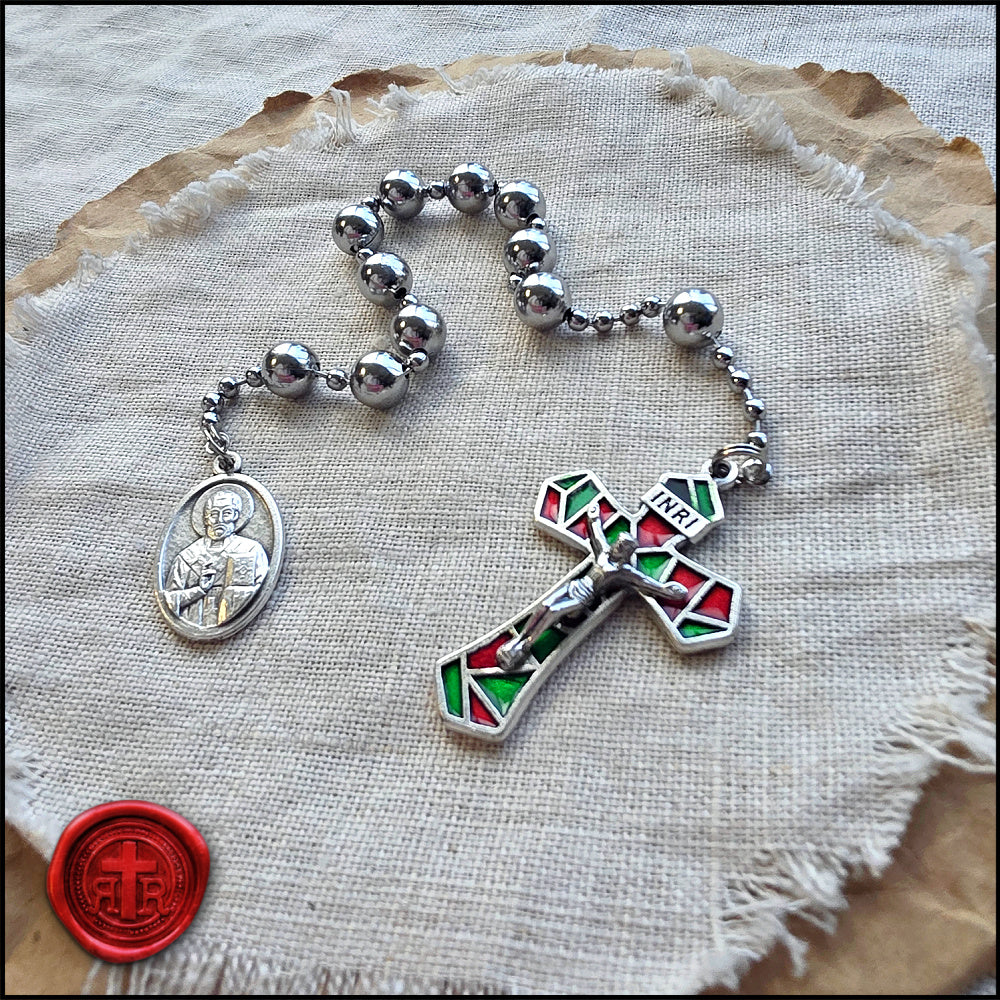 Pocket Christmas Rosary - Limited Edition - Beautiful and Unique