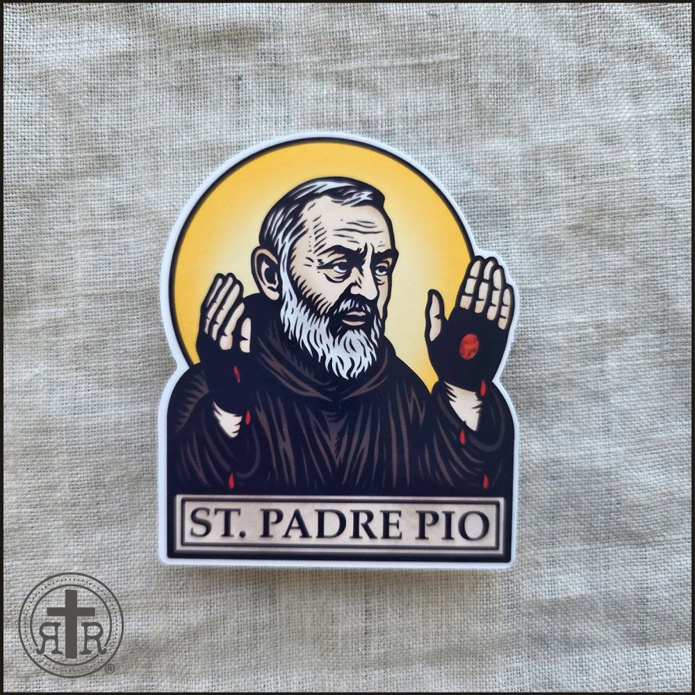 Padre Pio Sticker  -  Catholic Faith Stickers