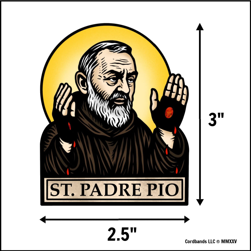 Padre Pio Sticker  -  Catholic Faith Stickers