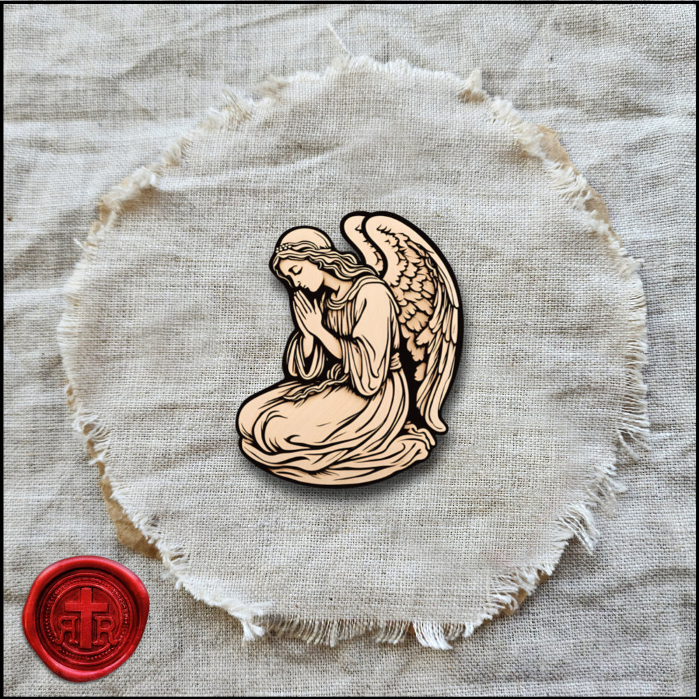 Praying Guardian Angel - Catholic Faith Stickers