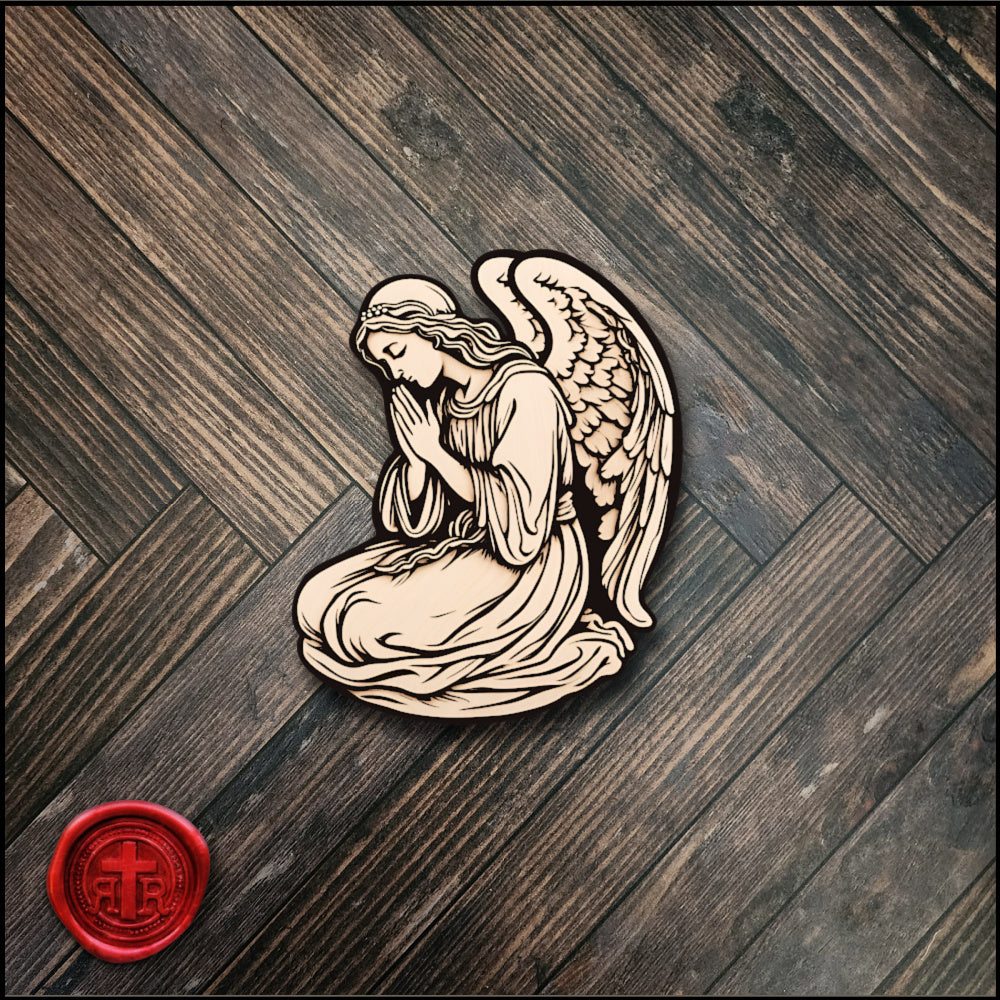 Praying Guardian Angel - Catholic Faith Stickers