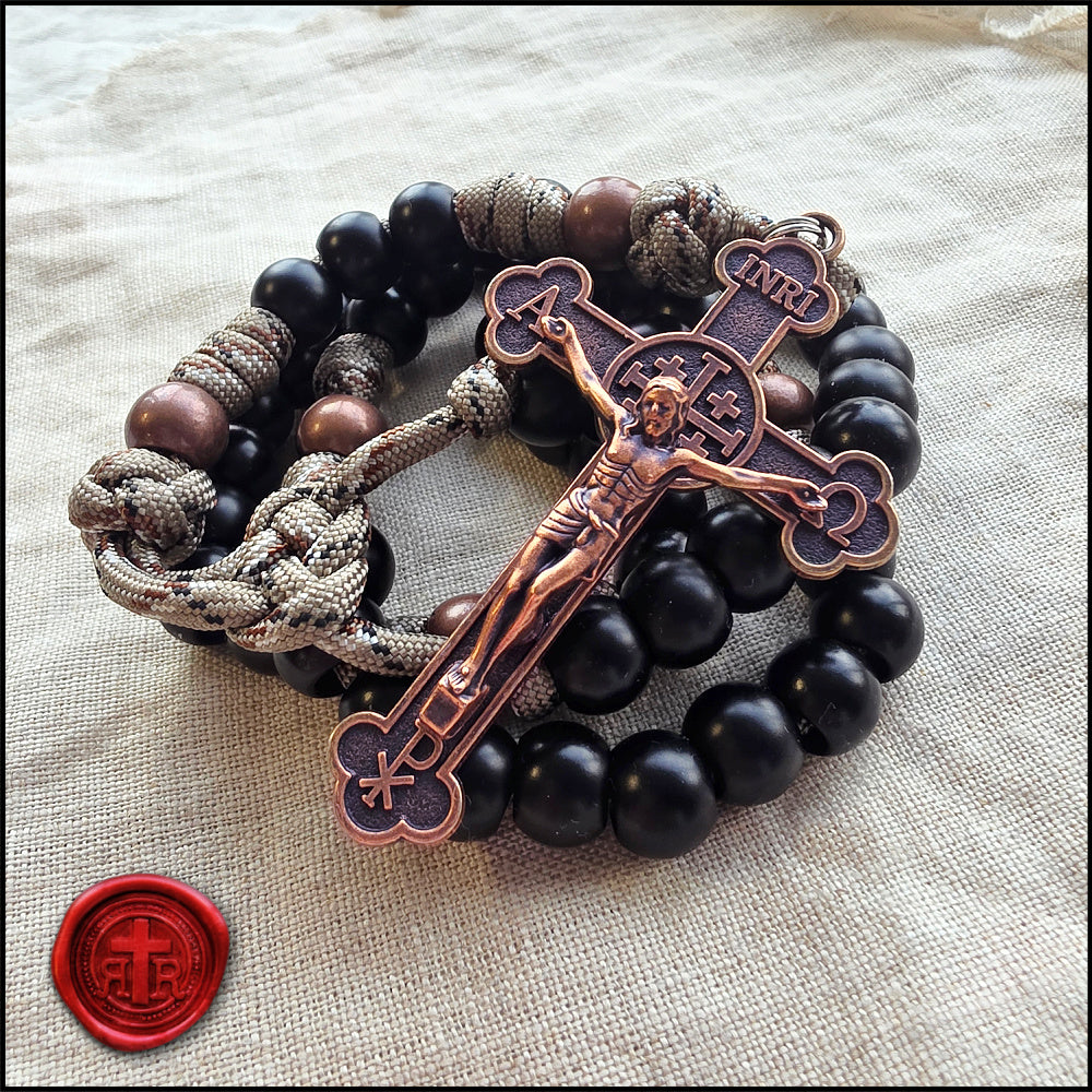 Rattlesnake Catholic Paracord Rosary - Catholic Gifts for Men