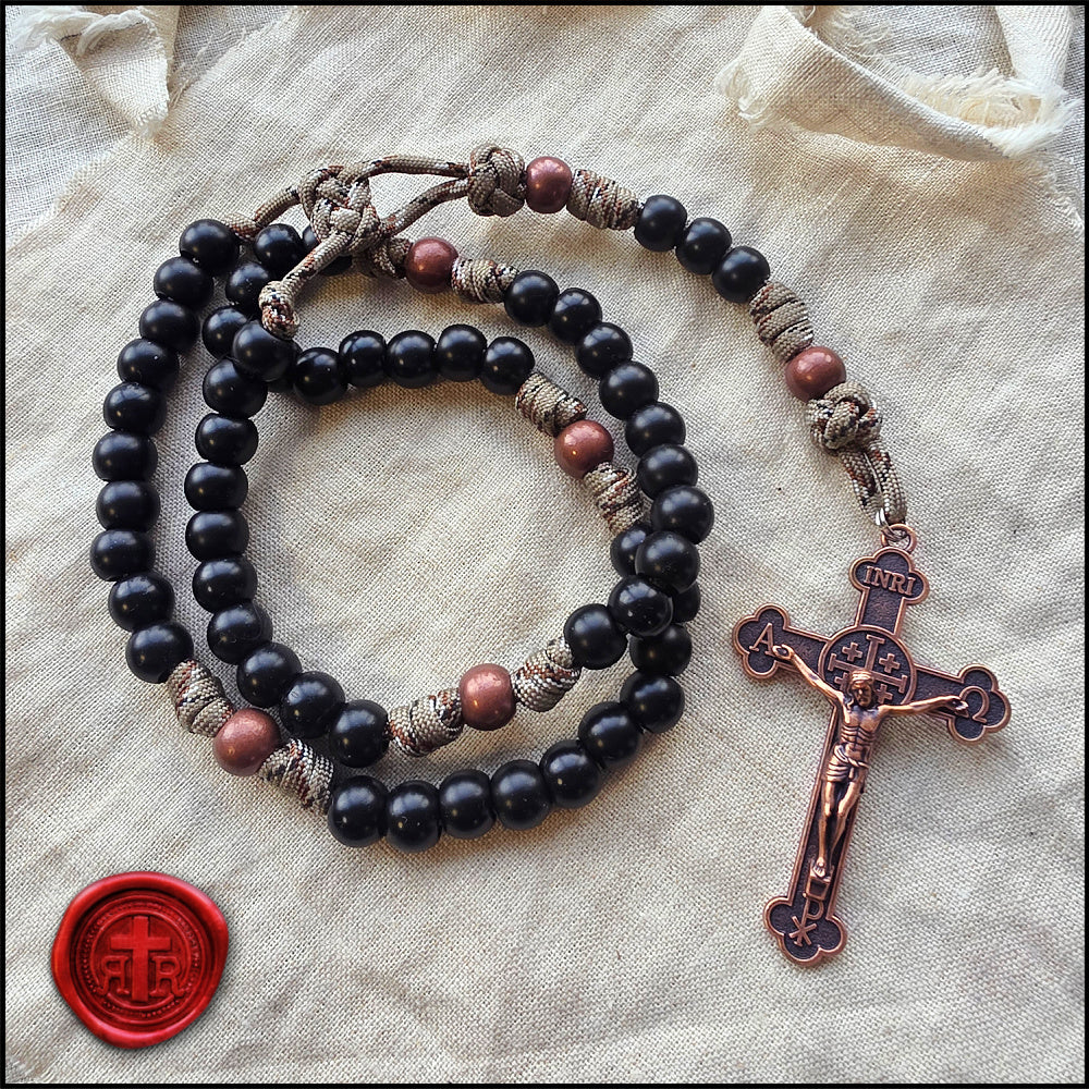 Rattlesnake Catholic Paracord Rosary - Catholic Gifts for Men