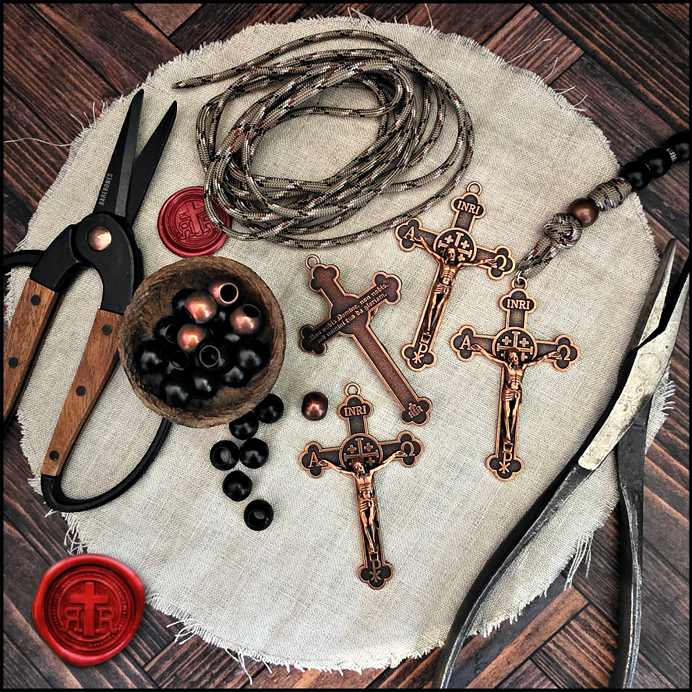 Rattlesnake Catholic Paracord Rosary - Catholic Gifts for Men