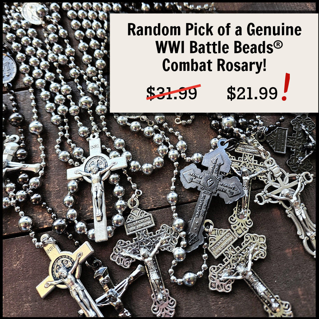 SALE! Random Rugged Rosaries - WWI Battle Beads Combat Rosaries