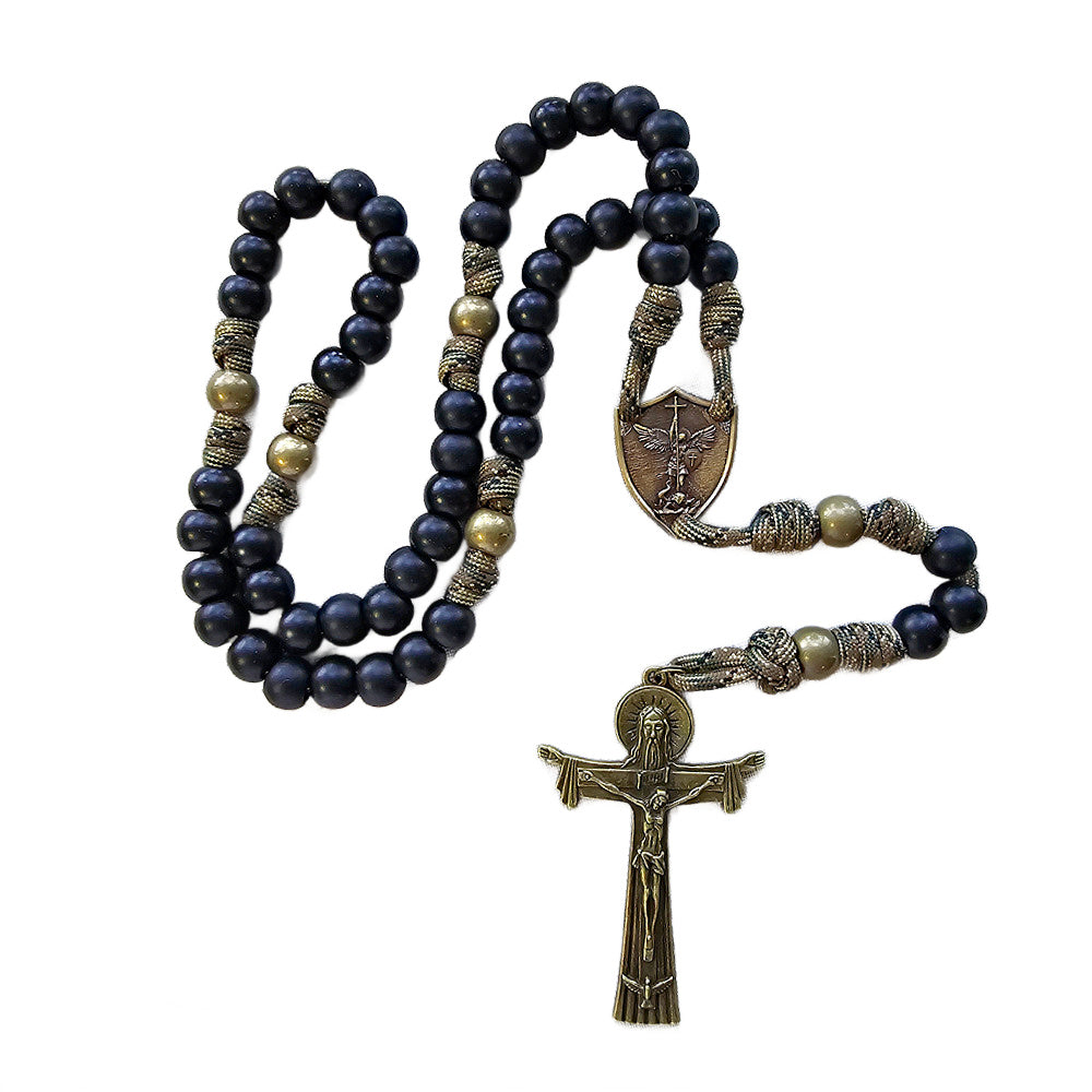 Soldier&#39;s Camo Paracord Rosary -Strongest Combat Rosary Available