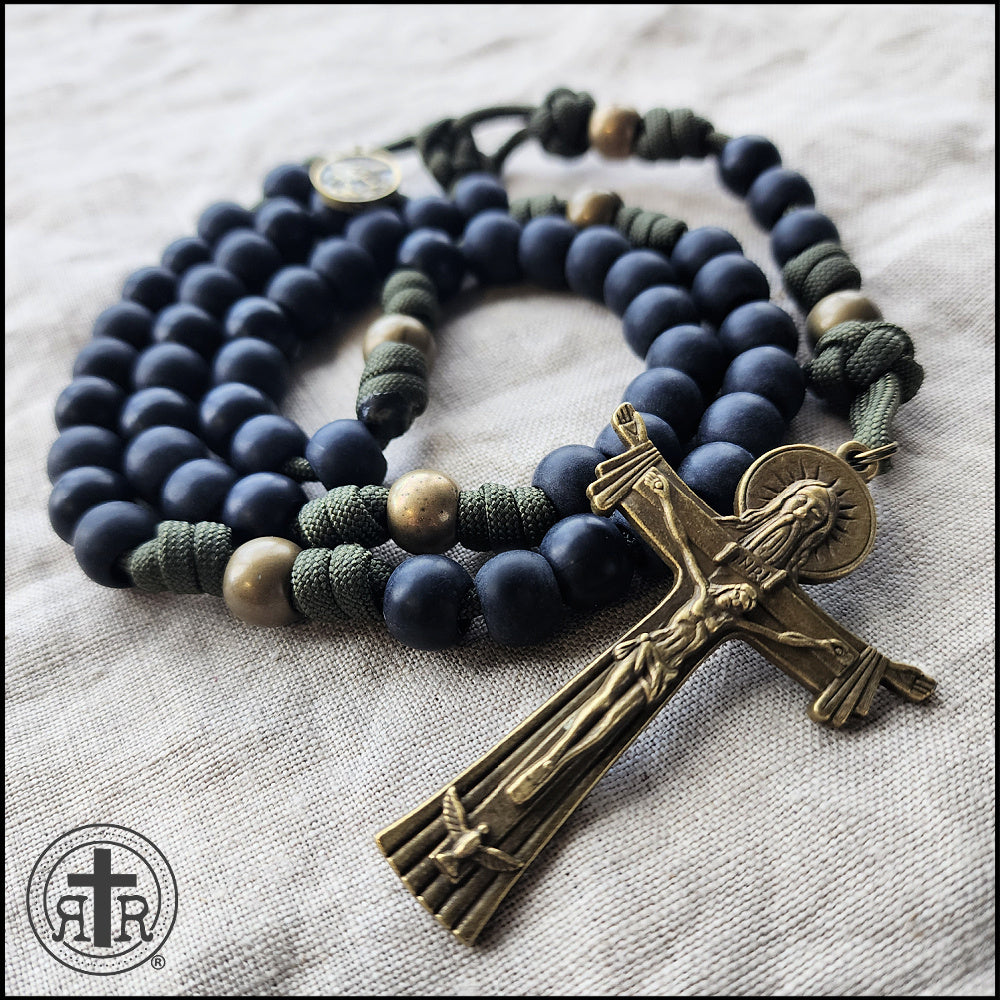 Soldier&#39;s Camo Paracord Rosary -Strongest Combat Rosary Available