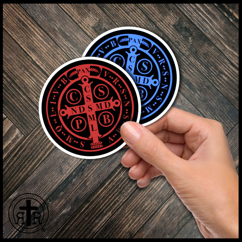 Benedict Medal - Catholic Faith Stickers - Set of 2