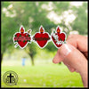 The Three Sacred Hearts - Catholic Faith Stickers