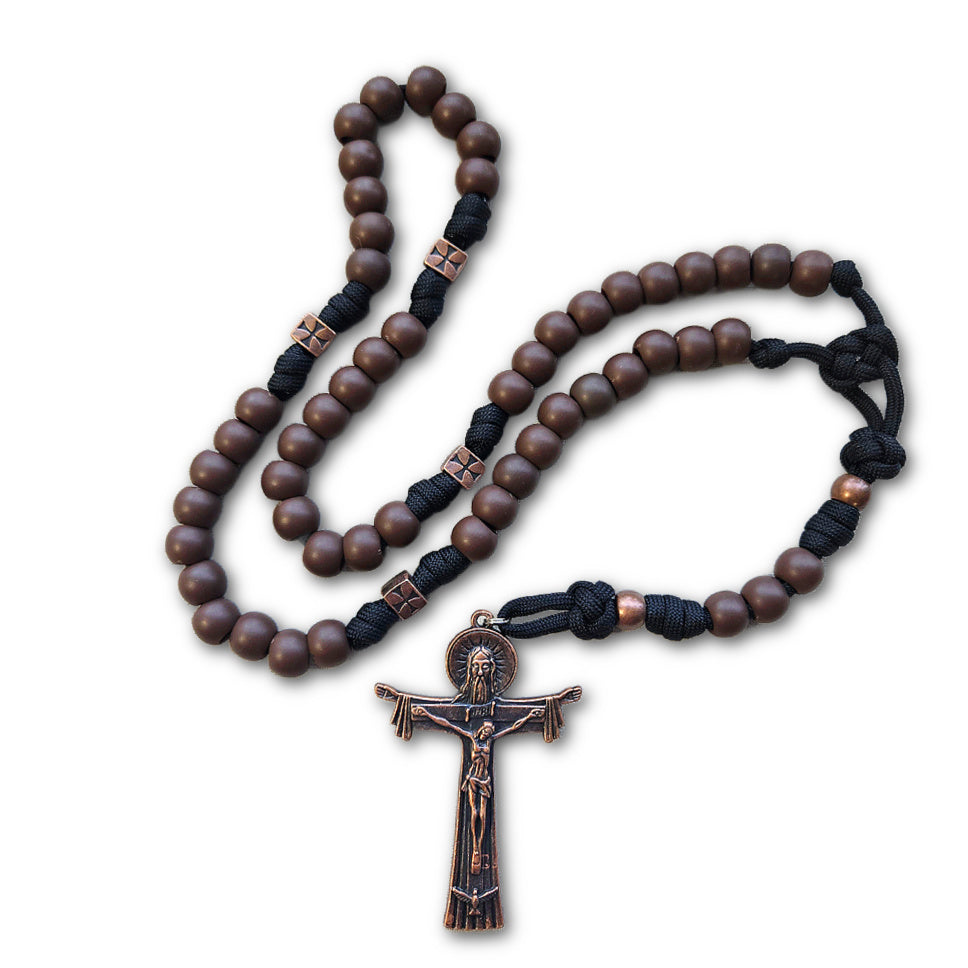 Trappist Rosary - Brown Traditional Rugged Rosary